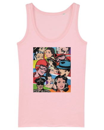 Pop Art  Comic Book Cotton Pink