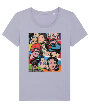 Pop Art  Comic Book Lavender