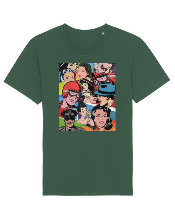 Pop Art  Comic Book Bottle Green