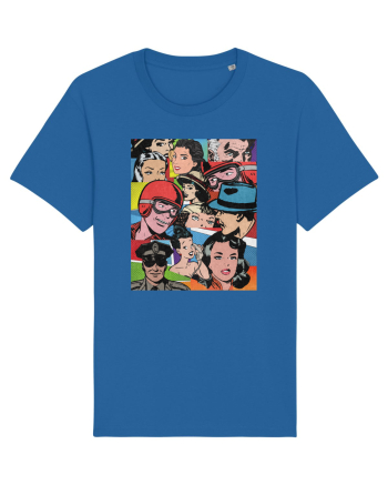 Pop Art  Comic Book Royal Blue