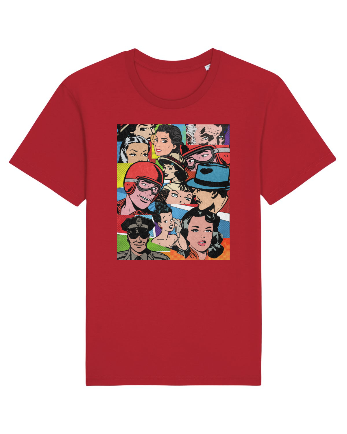Tricou mânecă scurtă Unisex Rocker Red
