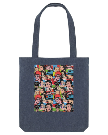 Pop Art  Comic Book Midnight Blue