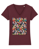 Pop Art  Comic Book Tricou mânecă scurtă guler V Damă Evoker