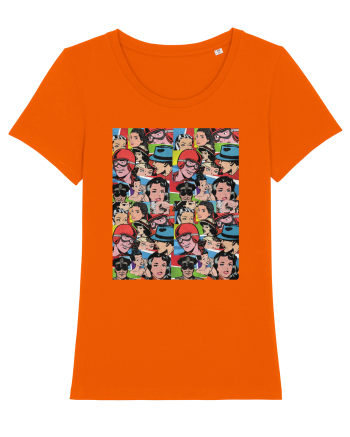 Pop Art  Comic Book Bright Orange
