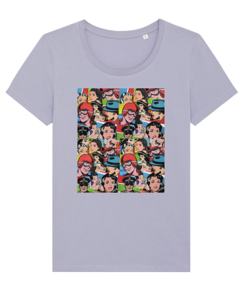 Pop Art  Comic Book Lavender