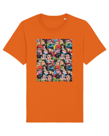 Pop Art  Comic Book Bright Orange