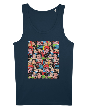 Pop Art  Comic Book Navy