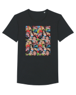 Pop Art  Comic Book Tricou mânecă scurtă guler larg Bărbat Skater