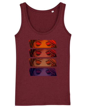 Pop Art  Comic Book Burgundy