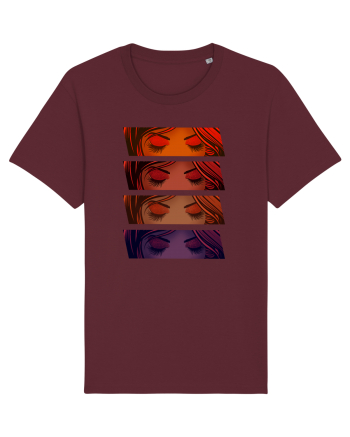 Pop Art  Comic Book Burgundy