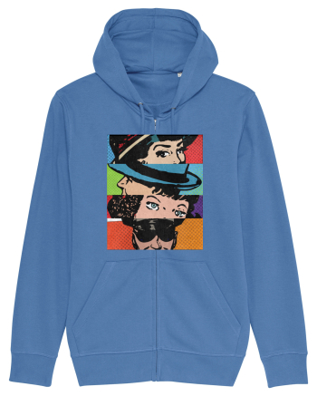 Pop Art  Comic Book Bright Blue