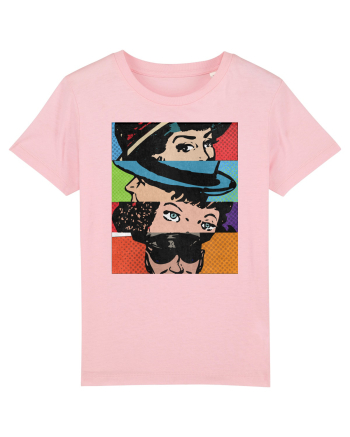 Pop Art  Comic Book Cotton Pink