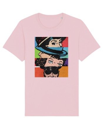 Pop Art  Comic Book Cotton Pink