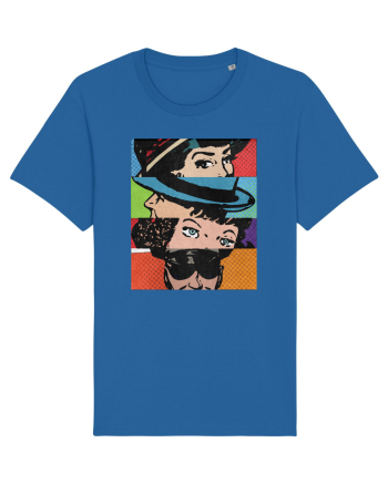 Pop Art  Comic Book Royal Blue