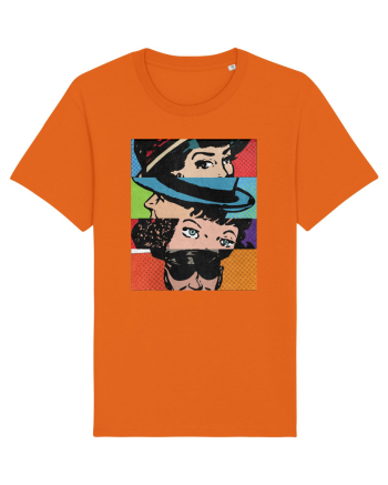 Pop Art  Comic Book Bright Orange