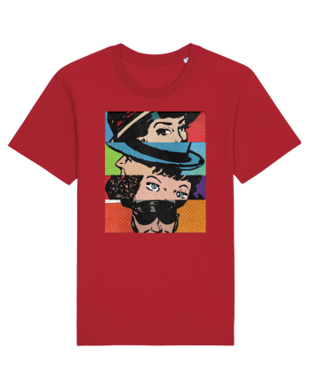 Pop Art  Comic Book Red