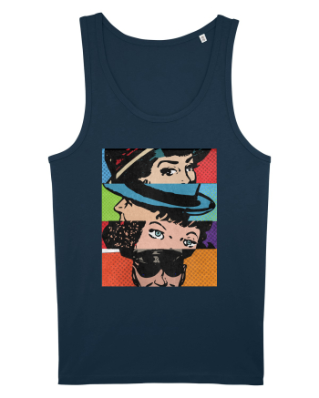 Pop Art  Comic Book Navy