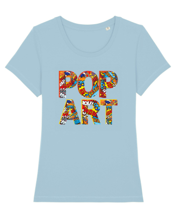Pop Art  Comic Book Sky Blue