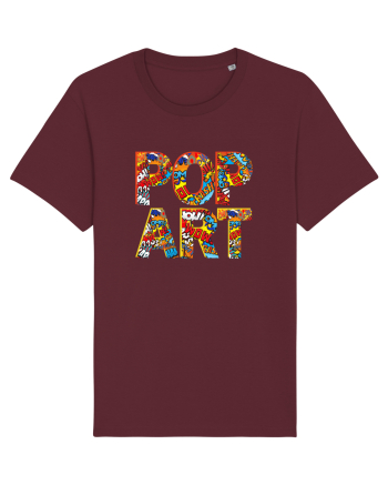 Pop Art  Comic Book Burgundy