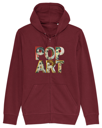 Pop Art  Comic Book Burgundy
