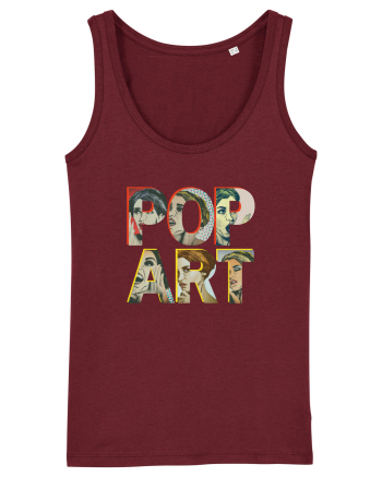 Pop Art  Comic Book Burgundy