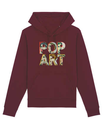 Pop Art  Comic Book Burgundy
