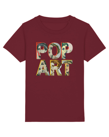 Pop Art  Comic Book Burgundy