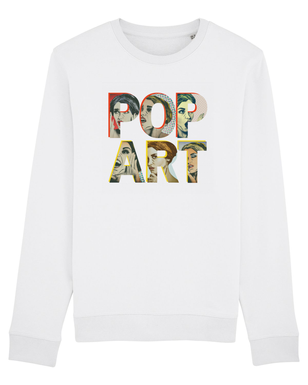 Bluză mânecă lungă Unisex Rise White