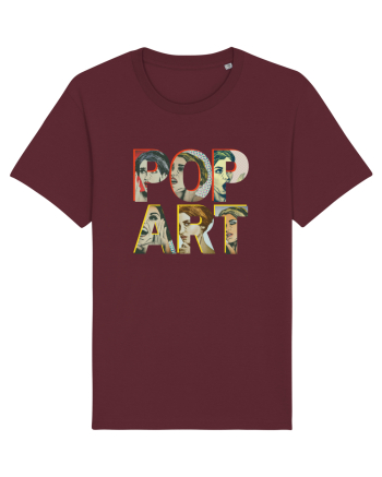 Pop Art  Comic Book Burgundy