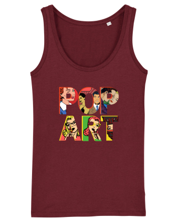 Pop Art  Comic Book Burgundy