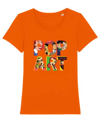 Pop Art  Comic Book Bright Orange