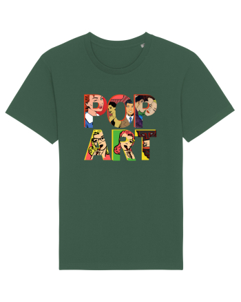 Pop Art  Comic Book Bottle Green