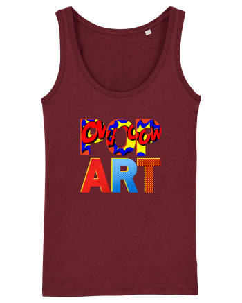 Pop Art  Comic Book Burgundy