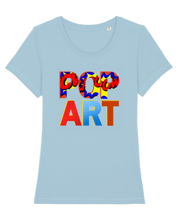 Pop Art  Comic Book Sky Blue