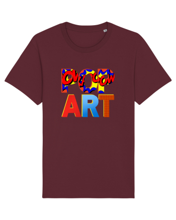 Pop Art  Comic Book Burgundy