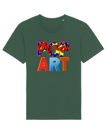 Pop Art  Comic Book Bottle Green