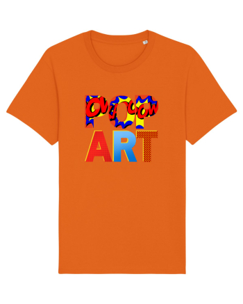 Pop Art  Comic Book Bright Orange
