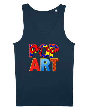 Pop Art  Comic Book Navy