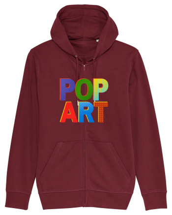 Pop Art  Comic Book Burgundy