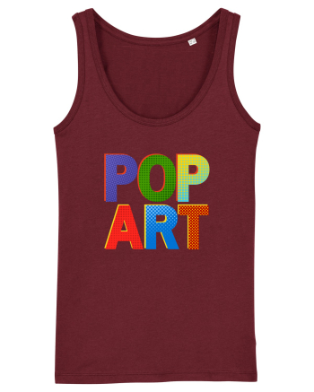 Pop Art  Comic Book Burgundy
