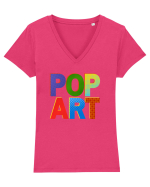 Pop Art  Comic Book Tricou mânecă scurtă guler V Damă Evoker