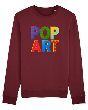 Pop Art  Comic Book Burgundy