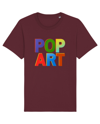 Pop Art  Comic Book Burgundy