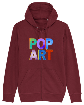 Pop Art  Comic Book Burgundy