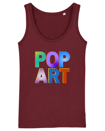 Pop Art  Comic Book Burgundy