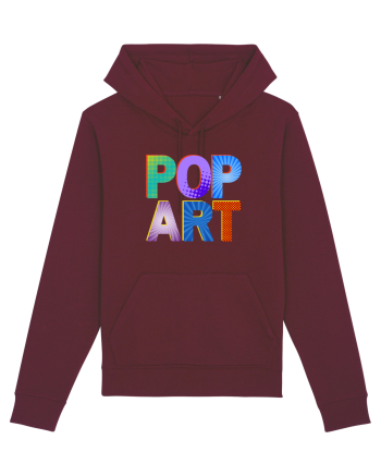 Pop Art  Comic Book Burgundy