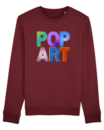 Pop Art  Comic Book Burgundy