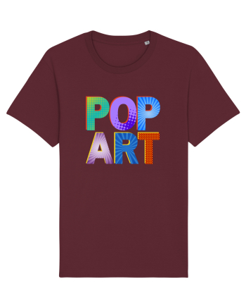 Pop Art  Comic Book Burgundy