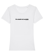 Be valuable not available Tricou mânecă scurtă guler larg fitted Damă Expresser