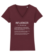 Influencer Funny Tricou mânecă scurtă guler V Damă Evoker